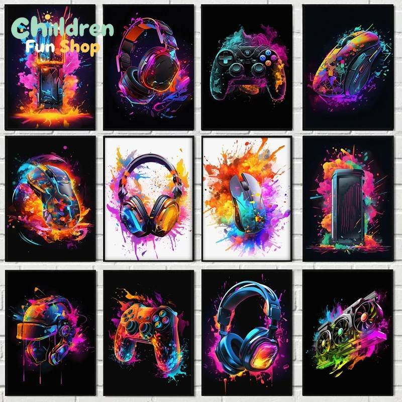 Resin Art Video - Pop Art Video Game Character Poster