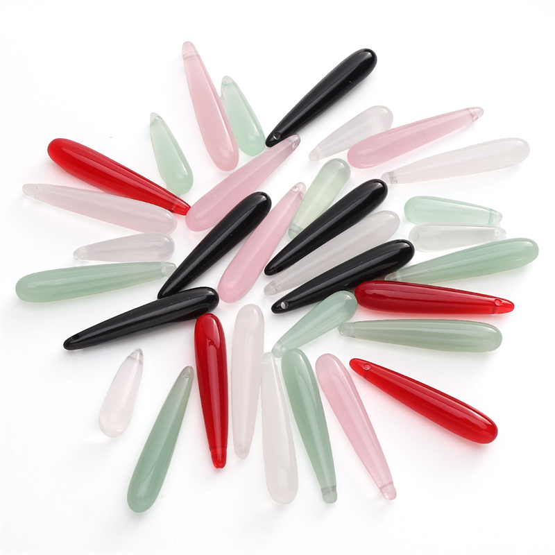 Resin Art Hanging - 5pcs Beads Resin Teardrop Shape Loose