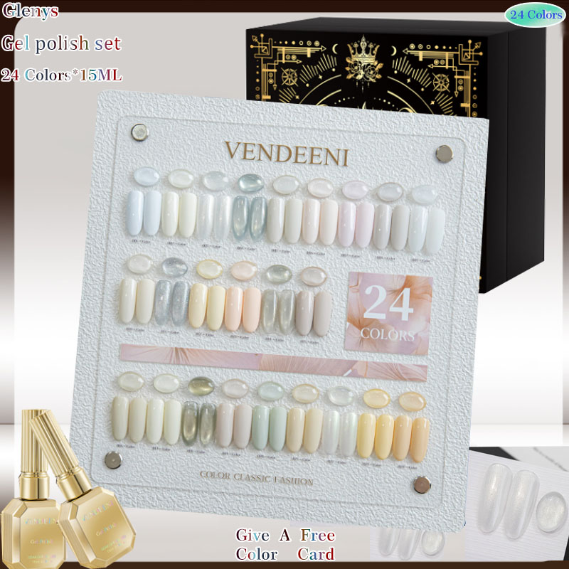 Resin Art Learning - Glenys 24 color cat's eye nail