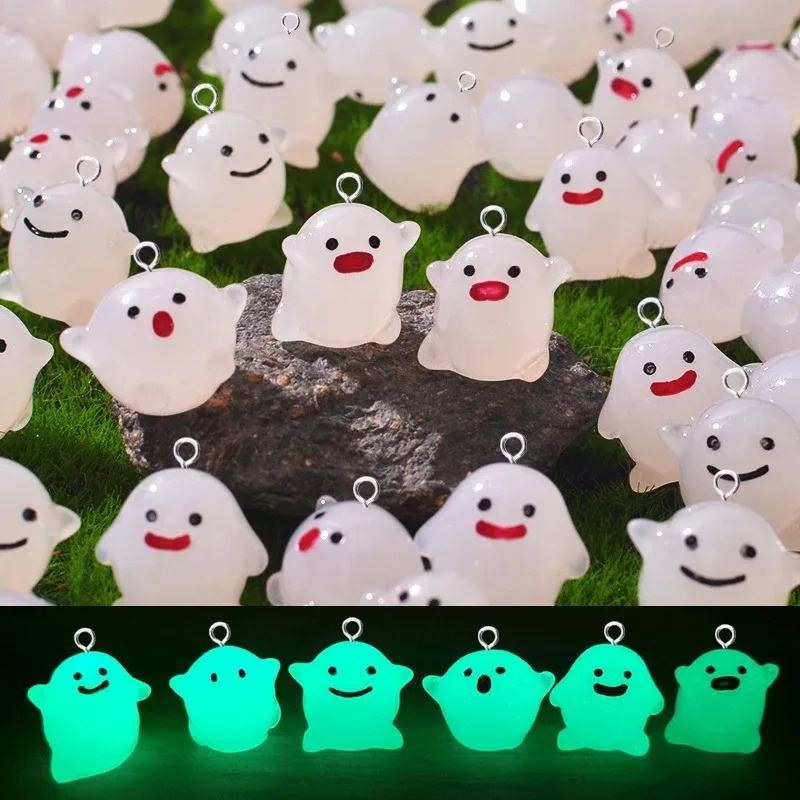 Resin Art Hanging - 10Pcs Lovely Glow In The Dark