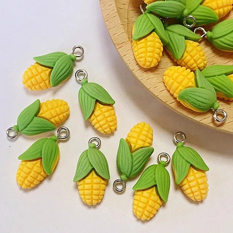 20Pcs Funny Mini Corn Vegetabl - Resin Art Hanging ulasan dan harga