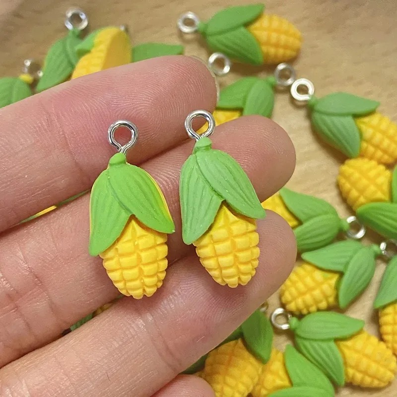 20Pcs Funny Mini Corn Vegetabl - Resin Art Hanging ulasan dan harga