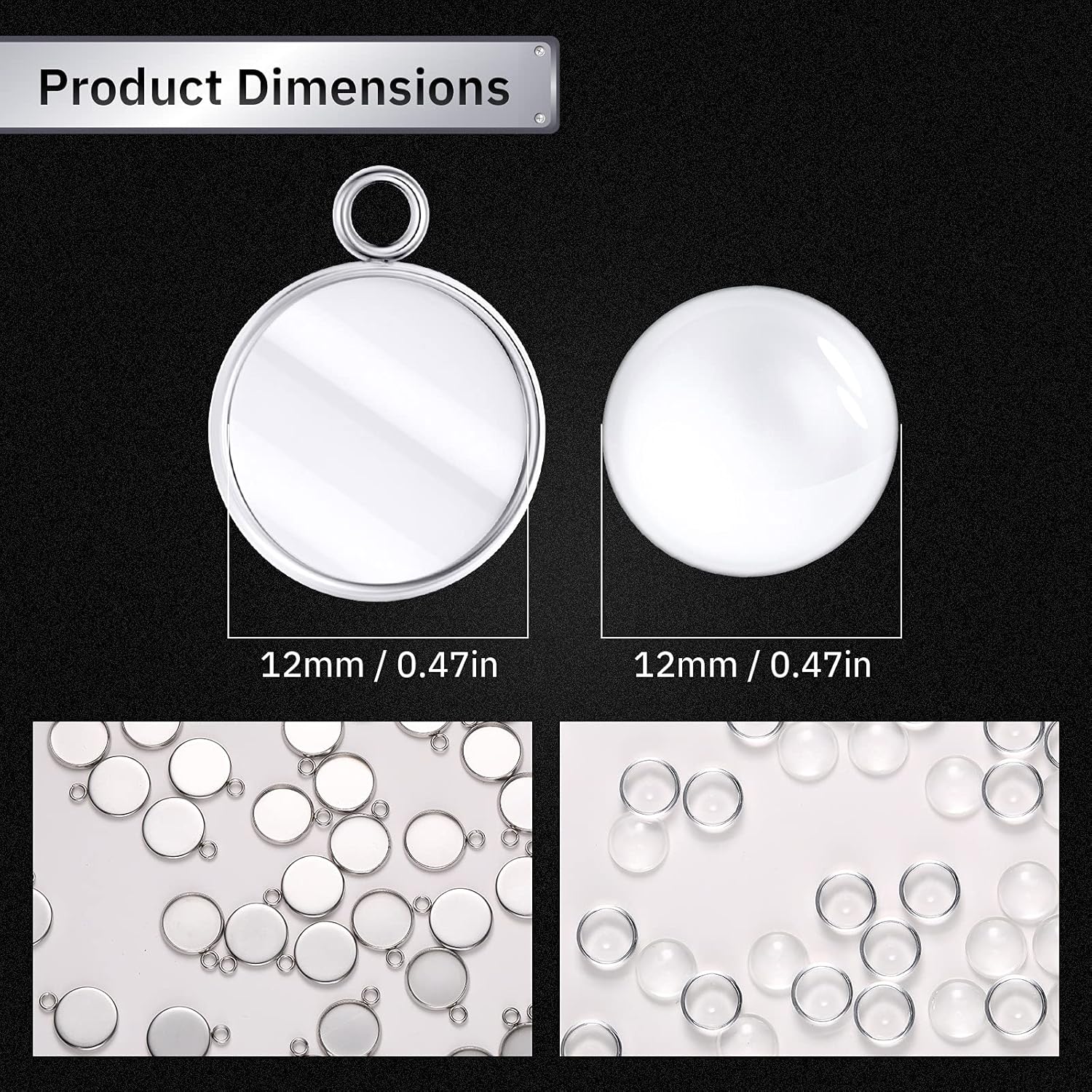 20 Pieces Stainless Steel Roun - Resin Art Hanging ulasan dan harga