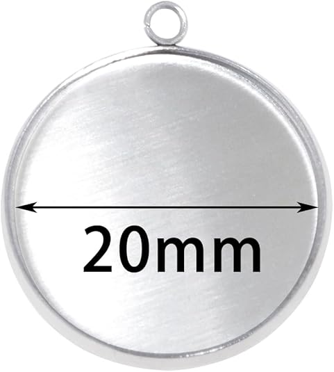 20 Pieces Stainless Steel Roun - Resin Art Hanging ulasan dan harga