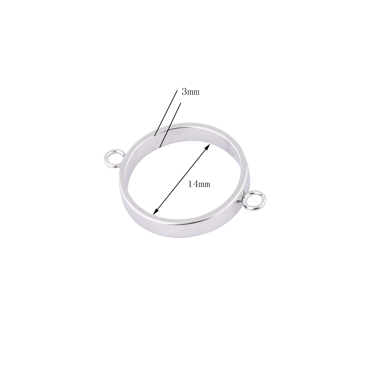 10pcs Stainless Steel 14mm Ope - Resin Art Hanging ulasan dan harga
