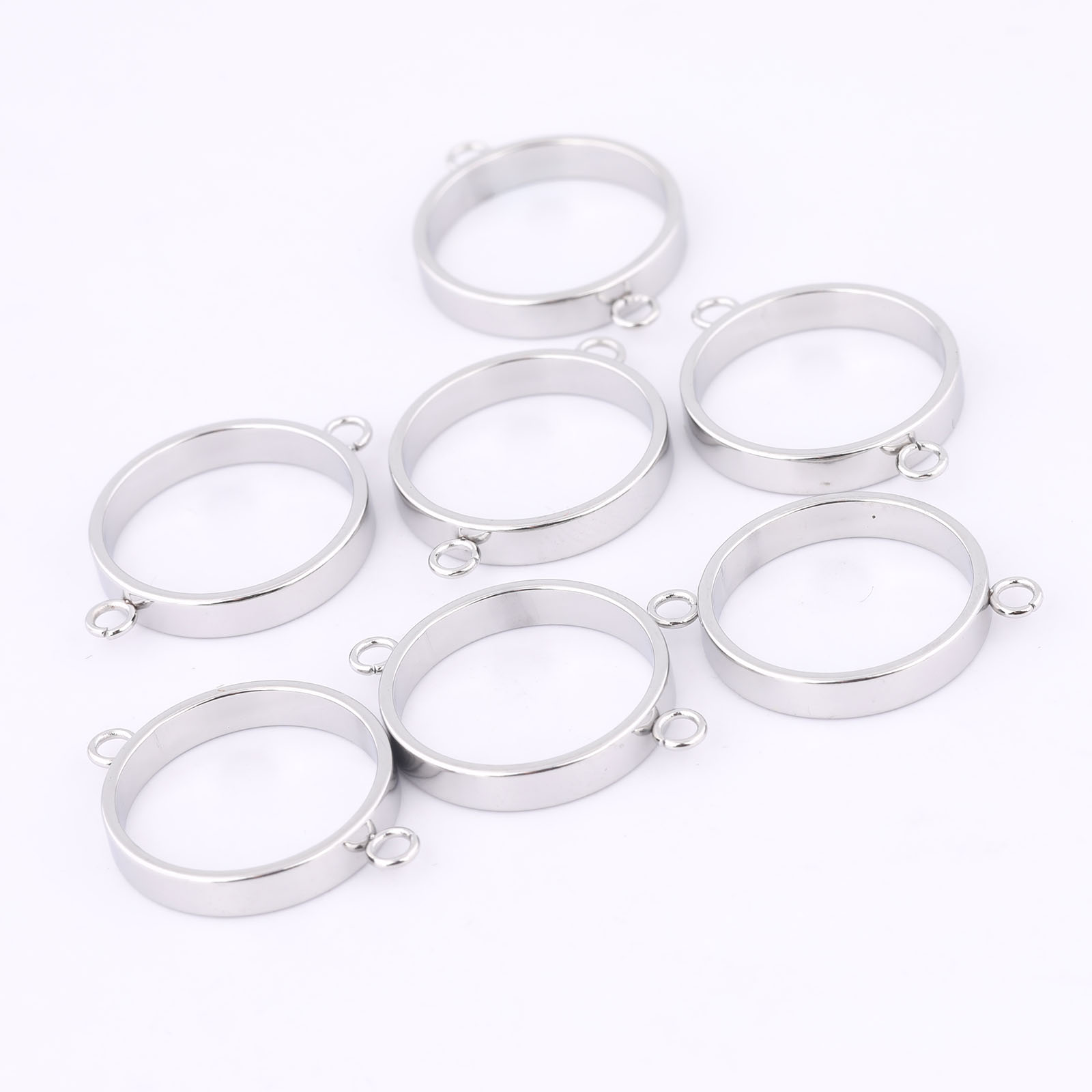10pcs Stainless Steel 14mm Ope - Resin Art Hanging ulasan dan harga