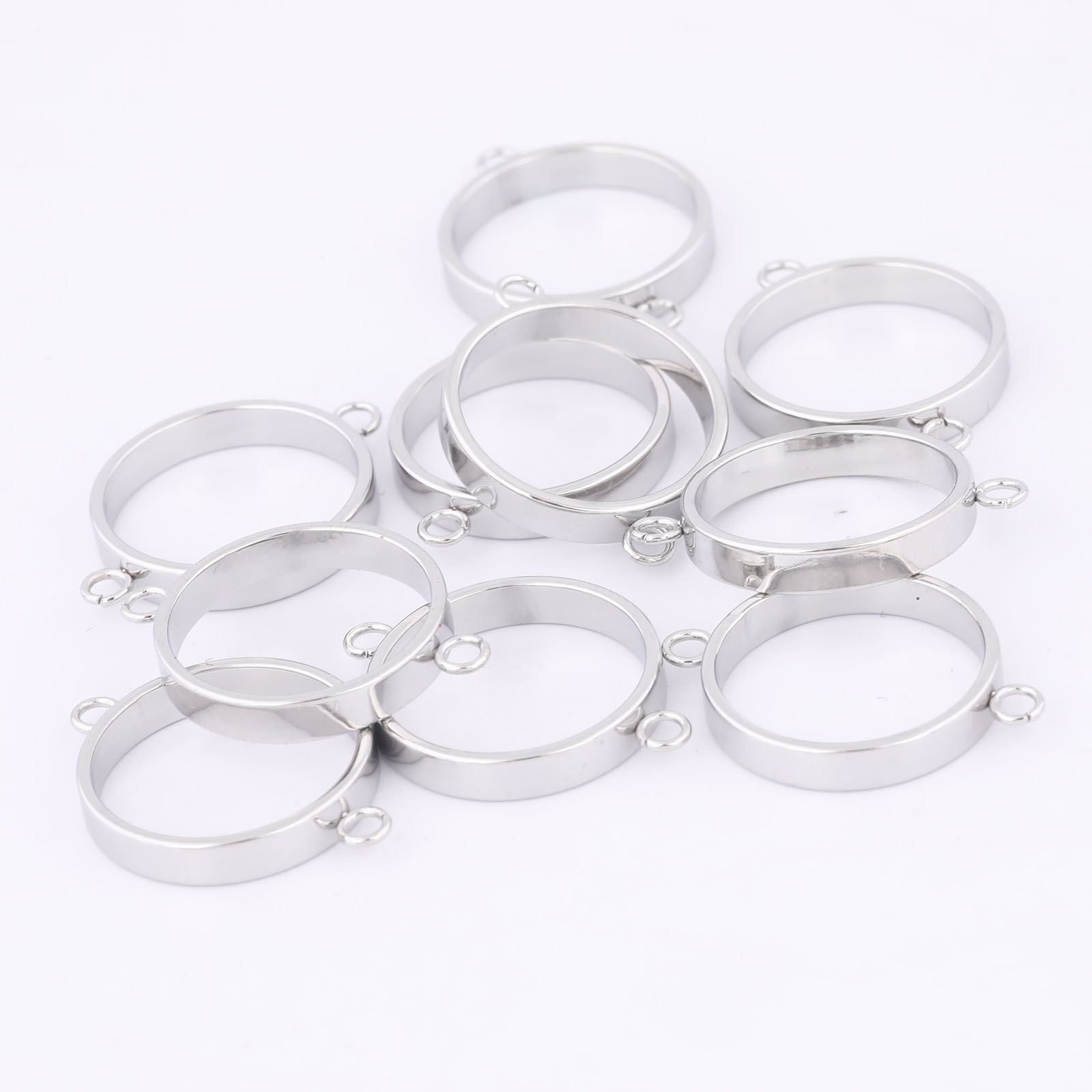 10pcs Stainless Steel 14mm Ope - Resin Art Hanging ulasan dan harga