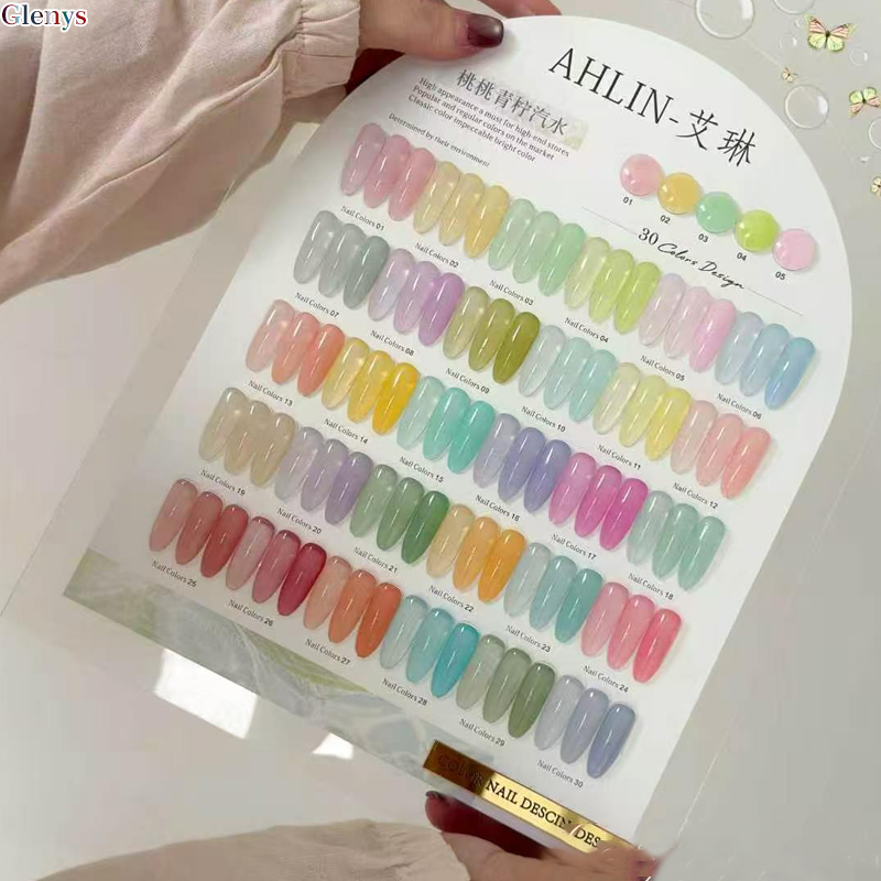 Glenys 30 color nail polish gl - Resin Art Learning ulasan dan harga