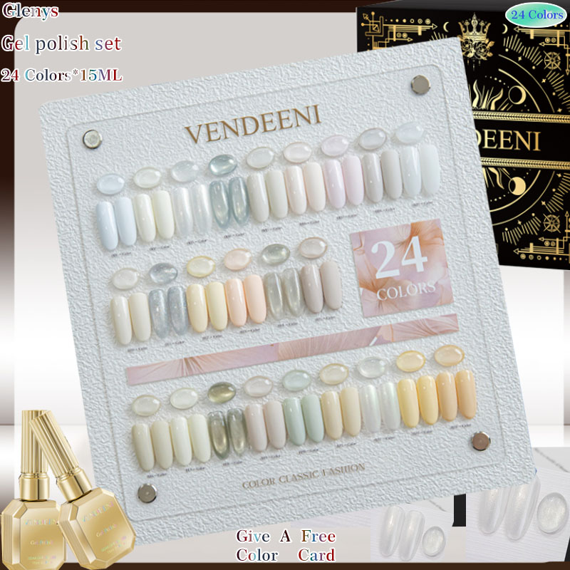 Glenys 24 color cat's eye nail - Resin Art Learning ulasan dan harga