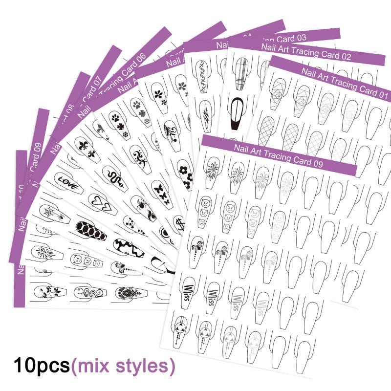 Nail Art Lines Practice Paper  - Resin Art Learning ulasan dan harga