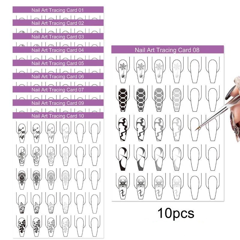 Nail Art Lines Practice Paper  - Resin Art Learning ulasan dan harga