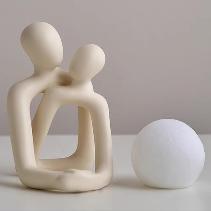 Abstract Couple Embracing Scul - Resin Art Light ulasan dan harga