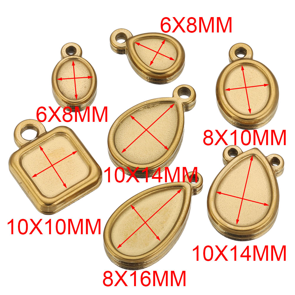 5pcs Stainless Steel Square Dr - Resin Art Hanging ulasan dan harga