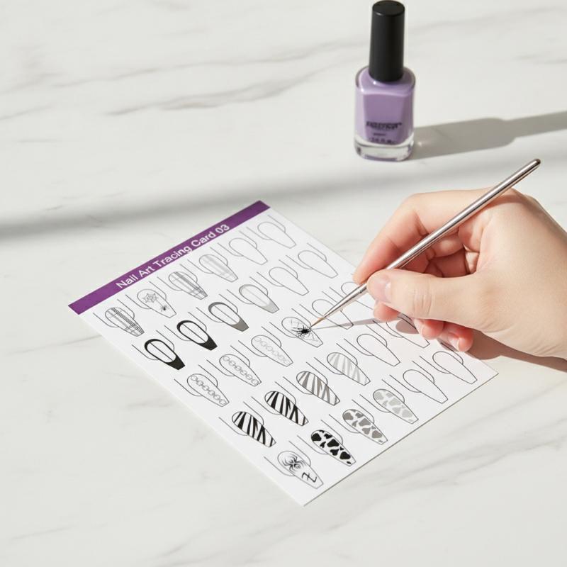 10 Pcs Nail Art Painting Pract - Resin Art Learning ulasan dan harga