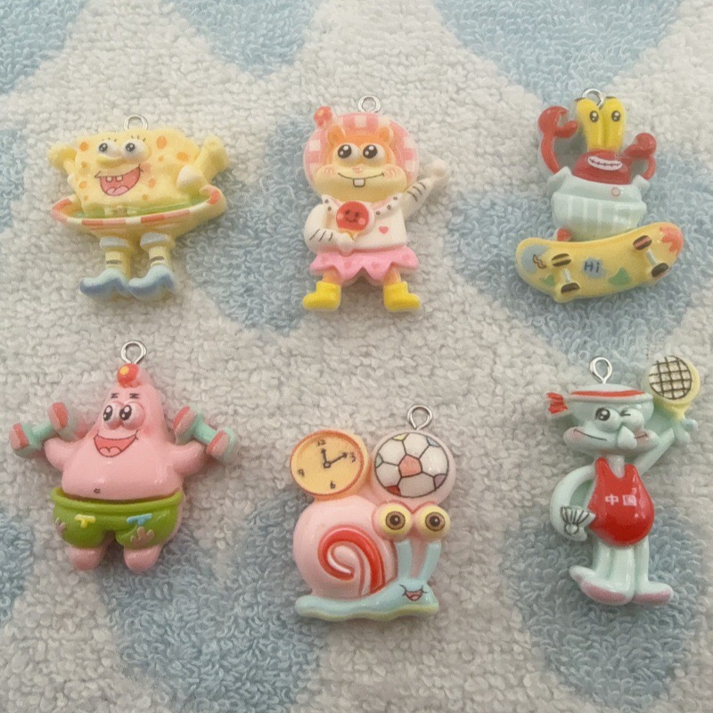 10pcs cartoon resin pendant, D - Resin Art Hanging ulasan dan harga