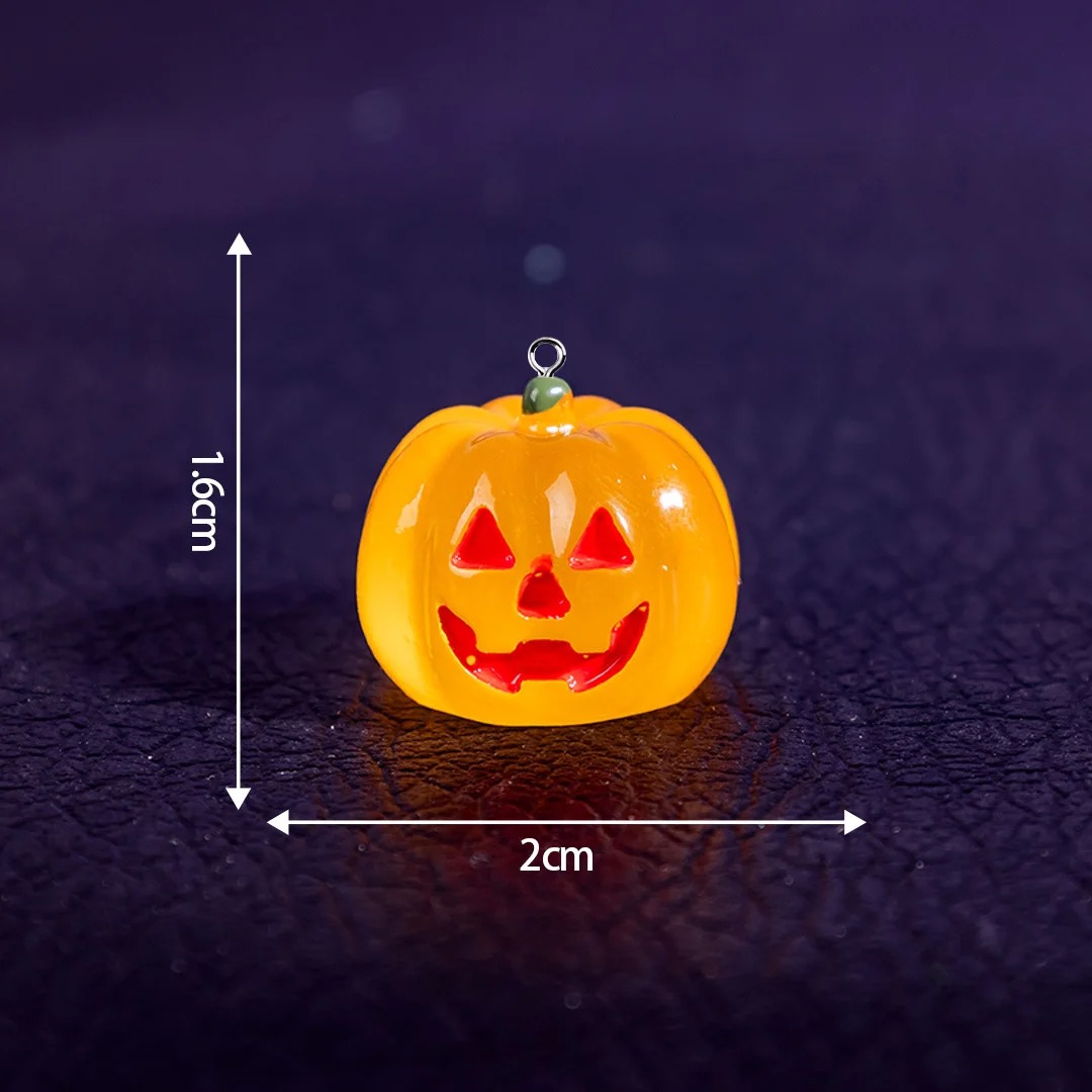 5Pcs Kawaii Luminous Pumpkin R - Resin Art Hanging ulasan dan harga