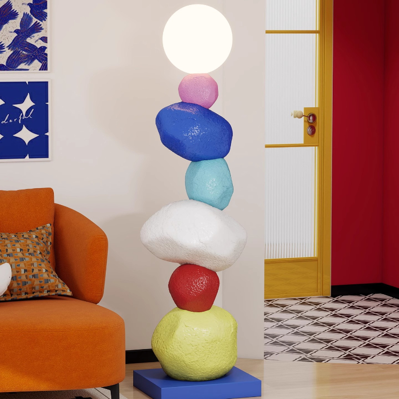 Designer Colorful Resin Statue - Resin Art Floor Design ulasan dan harga