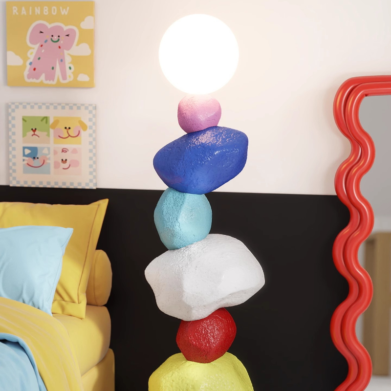 Designer Colorful Resin Statue - Resin Art Floor Design ulasan dan harga